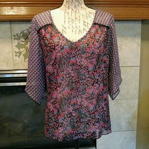 💥 3/$20 Mason&Mackenzie Semi Sheer Blouse Medium